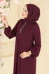 A Pileli Mira Tunik ASM2835-MS Bordo - Thumbnail