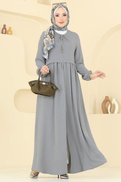 B.G.S. - Abaya 0034BG354-MS Light Gray