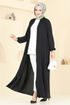 Abaya 003MR1078-MS Black - Thumbnail