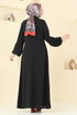 Abaya 0046BG354-MS Black - Thumbnail