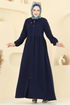 Abaya 0050BG354-MS Navy Blue - Thumbnail