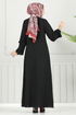 Abaya 1205DLB1088-MS Black - Thumbnail