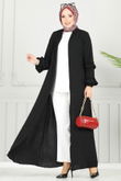 D.L.B. - عباءة أسود 1205DLB1088-MS