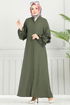 عباءة اخضر عفني 1205DLB1088-MS - Thumbnail
