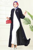 D.L.B. - Abaya 1206DLB1088-MS Navy Blue