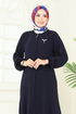 Abaya 1206DLB1088-MS Navy Blue - Thumbnail