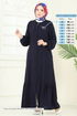 Abaya 1206DLB1088-MS Navy Blue - Thumbnail