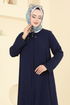 Abaya 1361BM387-MS Navy Blue - Thumbnail
