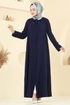 Abaya 1361BM387-MS Navy Blue - Thumbnail