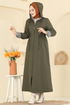 Abaya 1401ORG1169-MS Khaki - Thumbnail