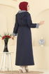 Abaya 1401ORG1169-MS Navy Blue - Thumbnail
