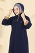 Abaya 158ART1138-MS Navy Blue - Thumbnail