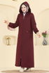 Abaya 1998TRT545-MS Burgundy - Thumbnail