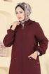 Abaya 1998TRT545-MS Burgundy - Thumbnail