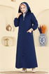 عباءة أزرق غامق 1998TRT545-MS - Thumbnail