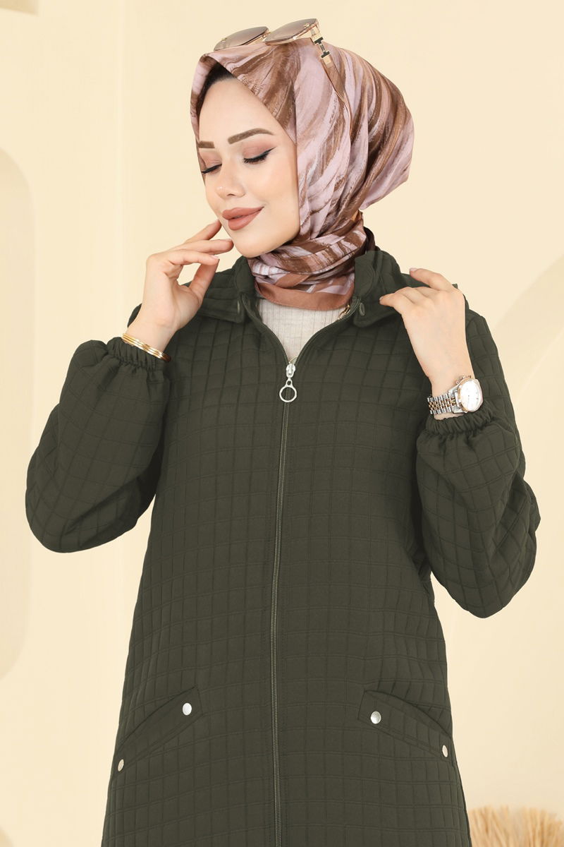 عباءة اخضر عفني 1998TRT545-MS