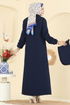 Abaya 1998TRT545-MS Navy Blue - Thumbnail