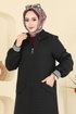 Abaya 199TRT545-MS Black - Thumbnail