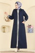 Abaya 199TRT545-MS Navy Blue - Thumbnail