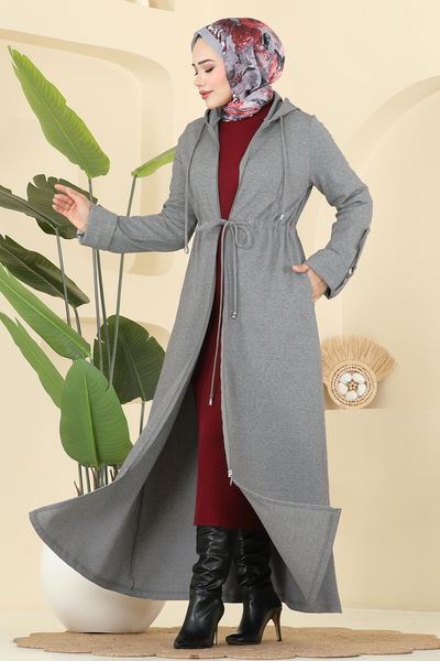 F.O.N. - Abaya 2012FON792-MS Gray - 402808