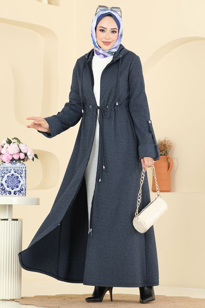 F.O.N. - Abaya 2012FON792-MS Navy Blue - 402816