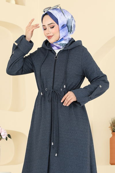 F.O.N. - Abaya 2012FON792-MS Navy Blue - 402817
