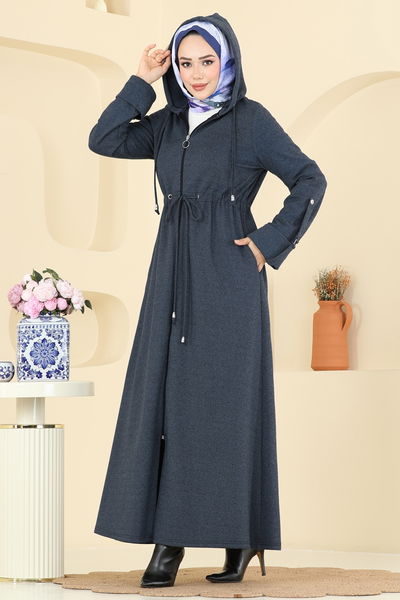 F.O.N. - Abaya 2012FON792-MS Navy Blue - 402818