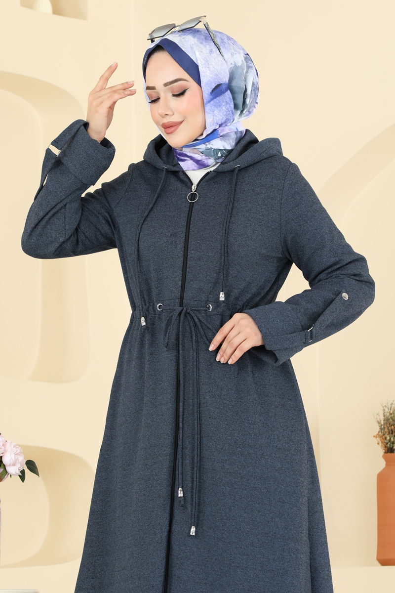 عباءة كحلي 2012FON792-MS