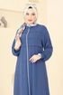Abaya 2018MEY846-MS Indigo - Thumbnail
