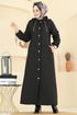 Abaya 2070DFL152-MS Black - Thumbnail