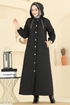 Abaya 2070DFL152-MS Black - Thumbnail