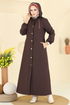 Abaya 2070DFL152-MS Brown - Thumbnail