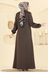 عباءة بني 2154OZT1013-MS - Thumbnail