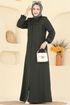 عباءة اخضر عفني 2154OZT1013-MS - Thumbnail