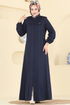 Abaya 2154OZT1013-MS Navy Blue - Thumbnail
