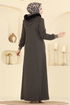 عباءة بيج غامق 2229OZT1013-MS - Thumbnail