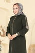 عباءة اخضر عفني 2252OZT1013-MS - Thumbnail