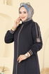 Abaya 2252OZT1013-MS Navy Blue - Thumbnail