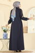 Abaya 2252OZT1013-MS Navy Blue - Thumbnail