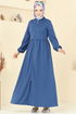 عباءة ازرق 23002UKB139-MS - Thumbnail