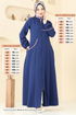 Abaya 23003UKB139-MS Navy Blue - Thumbnail