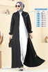 Abaya 23006UKB139-MS Black - Thumbnail