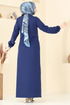 Abaya 23006UKB139-MS Navy Blue - Thumbnail