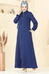 Abaya 23006UKB139-MS Navy Blue - Thumbnail
