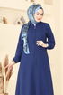 Abaya 23006UKB139-MS Navy Blue - Thumbnail