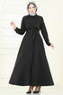 Abaya 23021UKB139-MS Black - Thumbnail