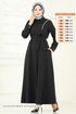 Abaya 23021UKB139-MS Black - Thumbnail