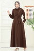 Abaya 23021UKB139-MS Brown - Thumbnail