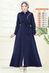 Abaya 23021UKB139-MS Navy Blue - Thumbnail