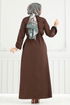 Abaya 23024UKB139-MS Brown - Thumbnail